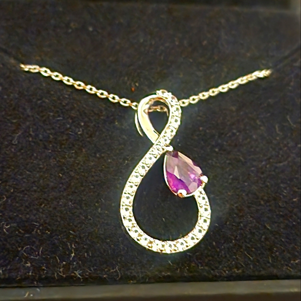 Amethyst Infinity pendant